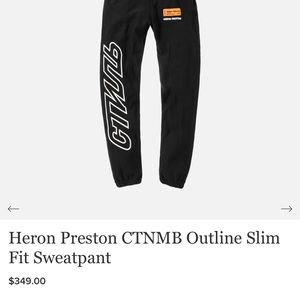Heron Preston sweatpants